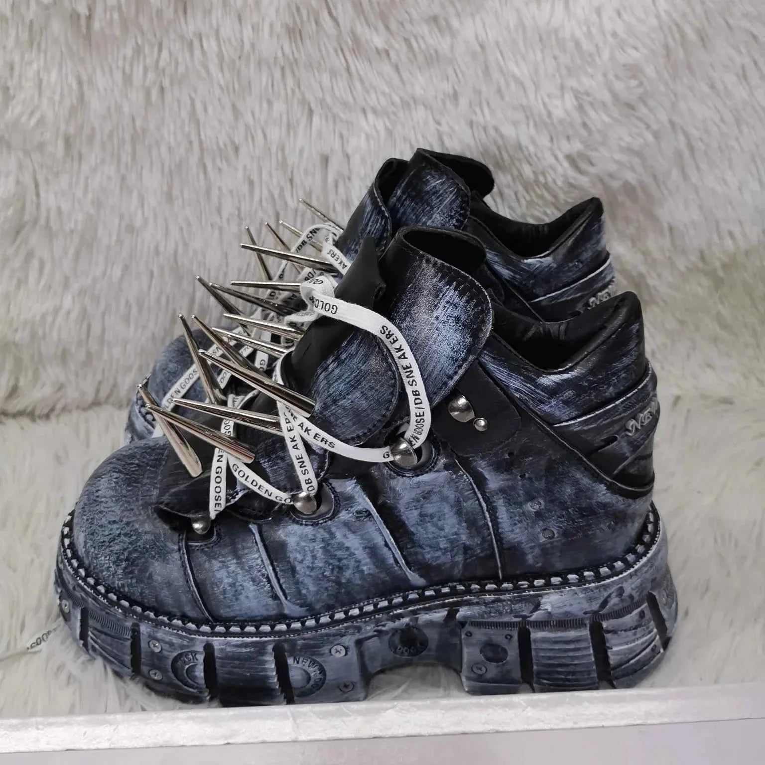Platform Spiked Rivet Striders