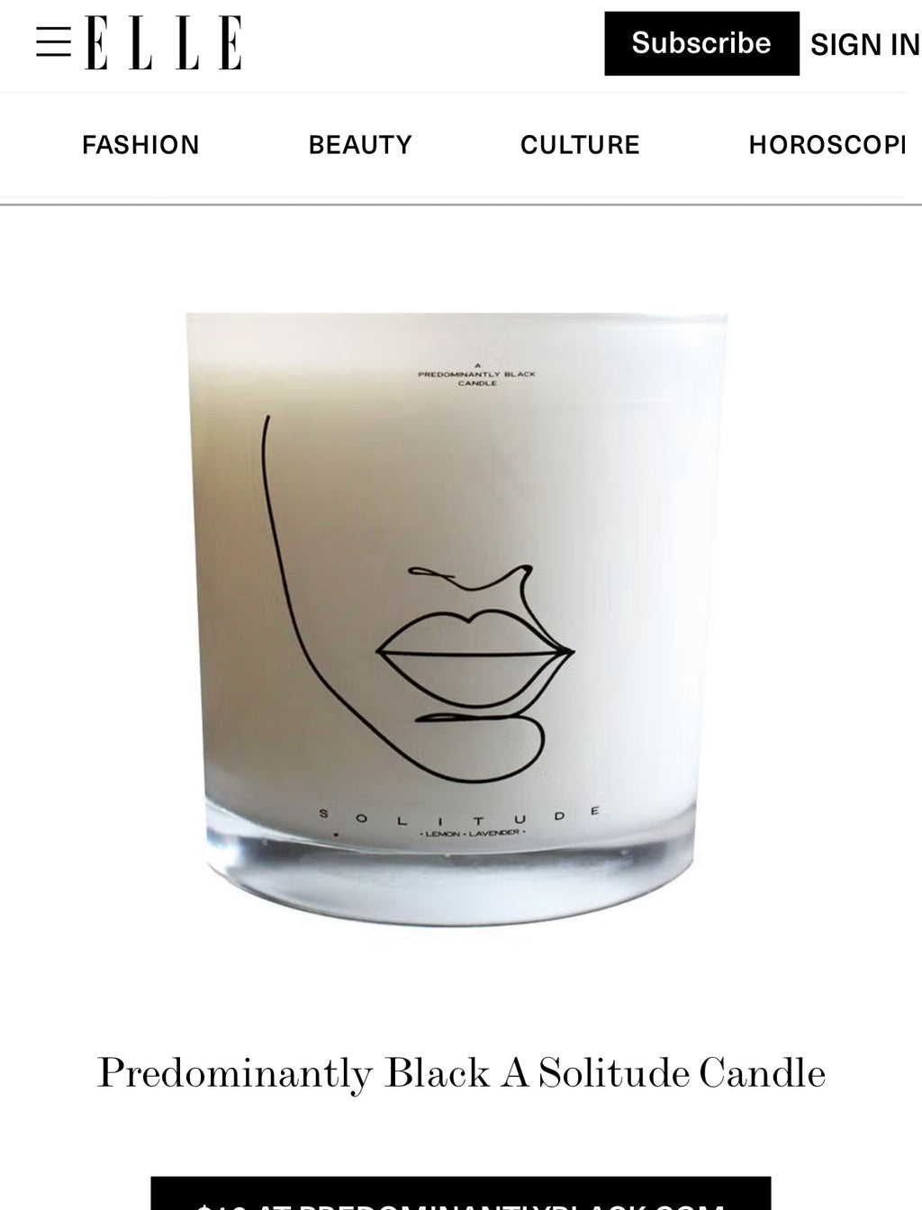 A SOLITUDE CANDLE - ORIGINAL ARTWORK
