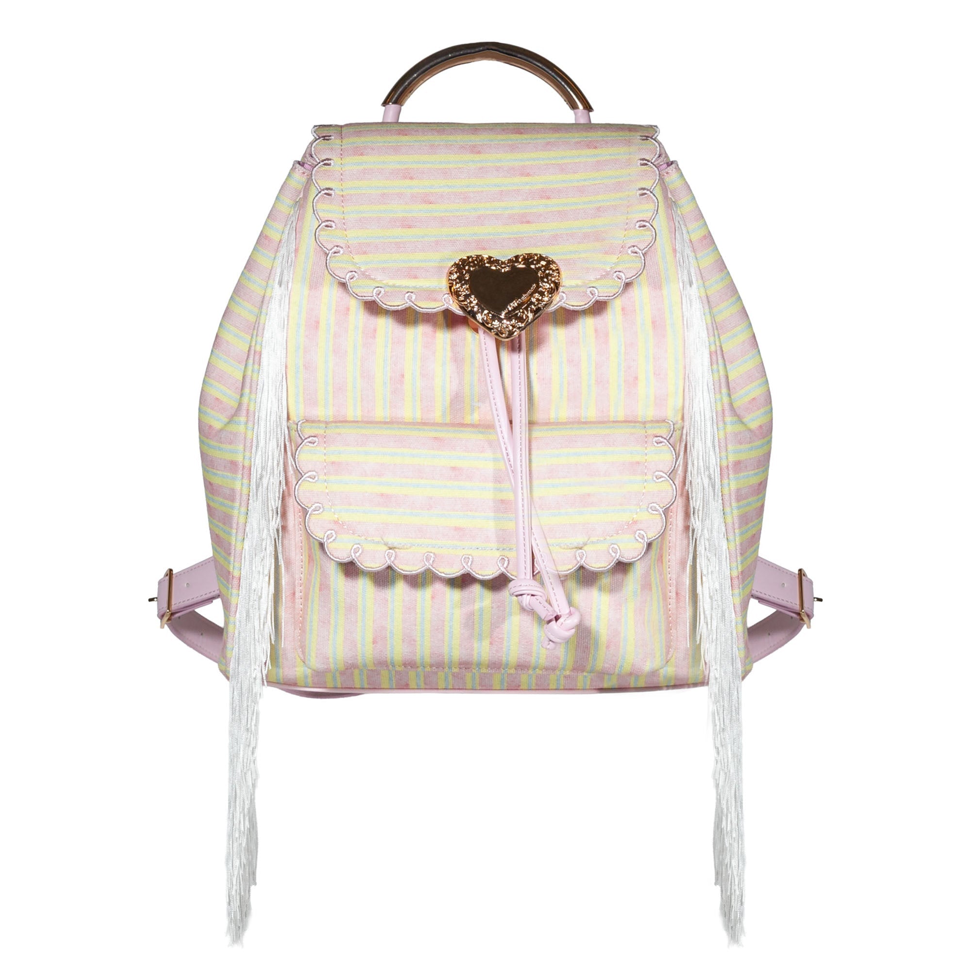 Seaside Sweetheart Fringe Backpack Pink Multi