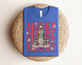 Plaid Tree Merry Christmas Graphic Tee