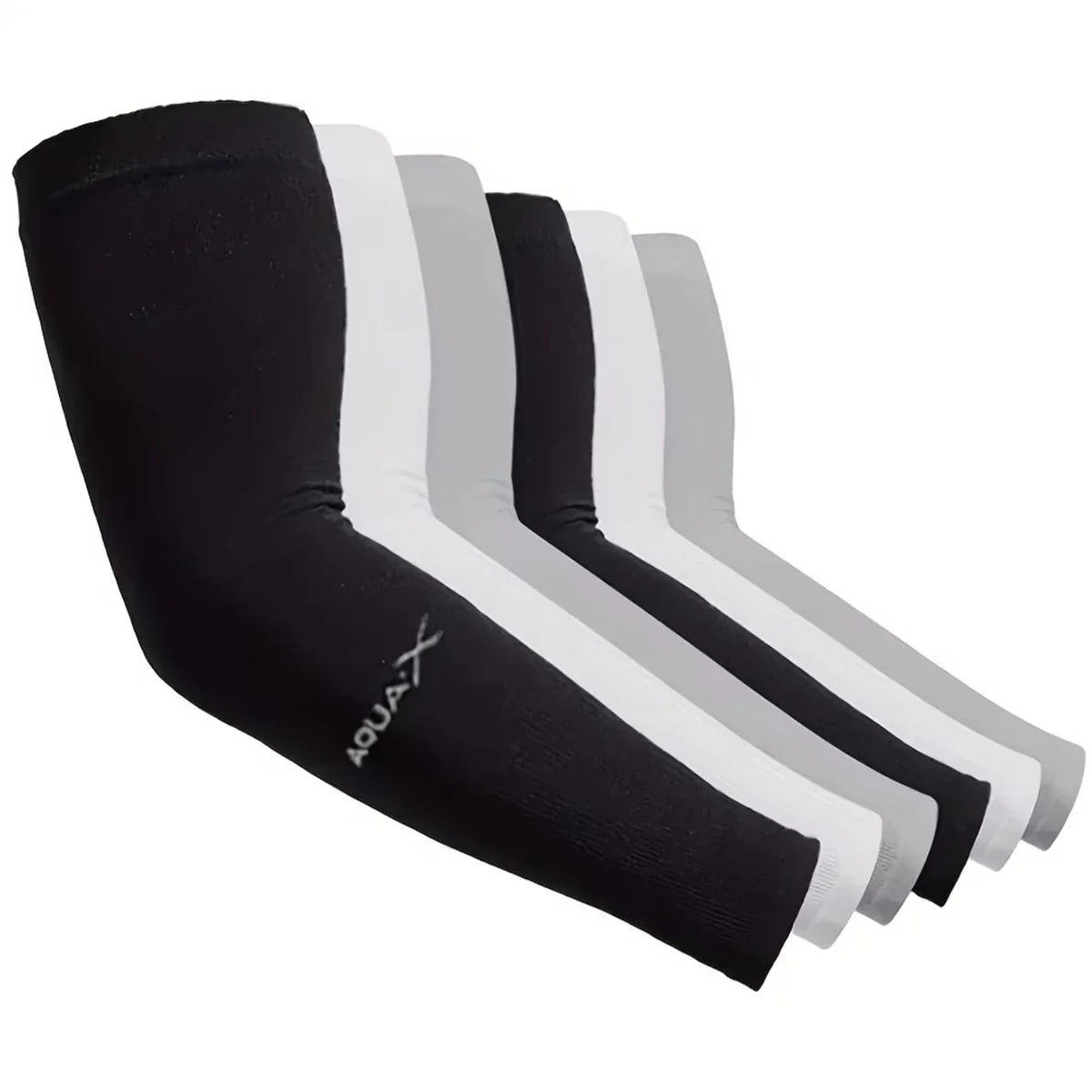 3-Pack Ice Silk Cooling Arm Sleeves — UV Sun Protection for Men & Women, Cycling & Outdoor Sports