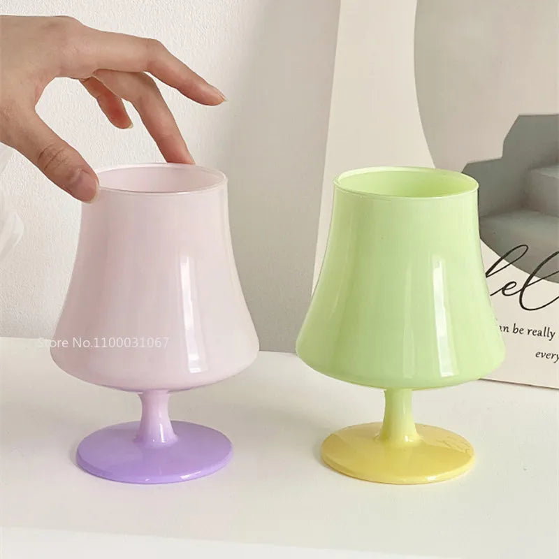 DecorBites™ Gem Champagne Coupe Goblet Glass Set for Cocktails and Desserts