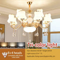 DecorBites™ Crystal LED Pendant: Elegant Modern European Living Room Lighting