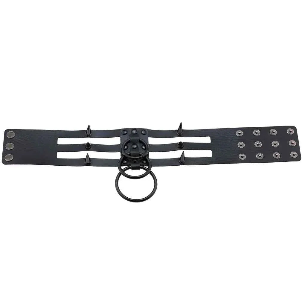 Rivet Leather Bondage Choker Accessories