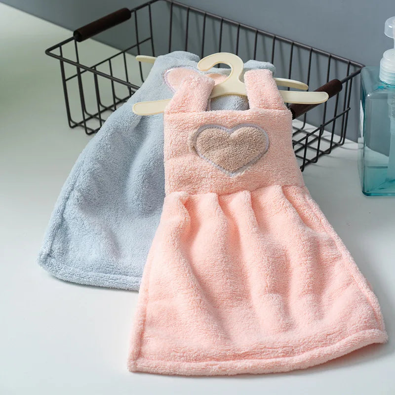 DecorBites™ Cute Cartoon Hand Towel - Soft, Absorbent Cleaning Cloth for Kitchen and Bathroom