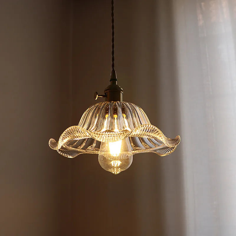DecorBites™ Green Stripe Glass Pendant Lamp Fixture for Home Decor & Kitchen Lighting