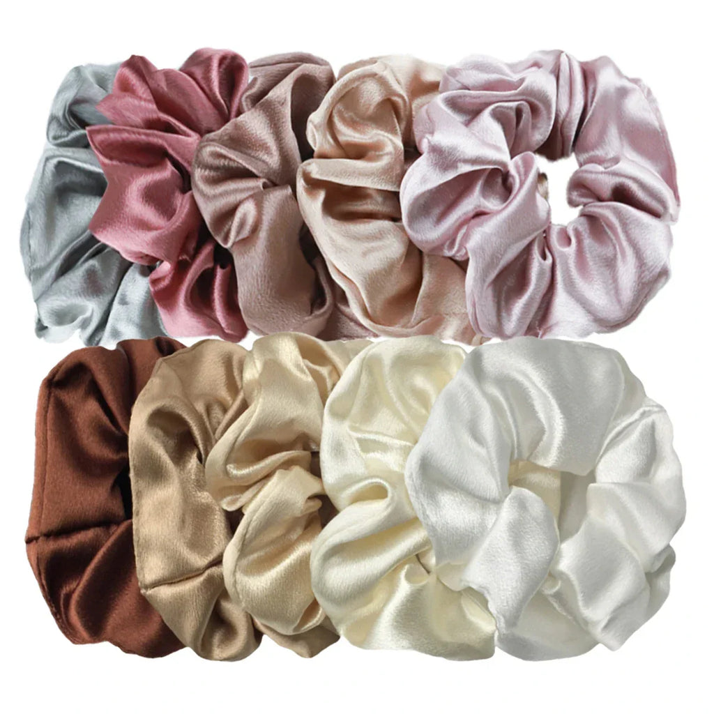 Women's Silky Satin Hair Scrunchies Set