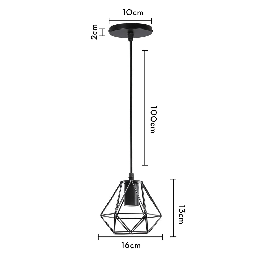 DecorBites™ Industrial Loft Pendant LED Ceiling Light for Home Living Room Kitchen Decor