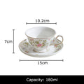 DecorBites™ Gold-plated Classical Ceramic Cup & Saucer Set for Dining Table Coffee Afternoon Tea
