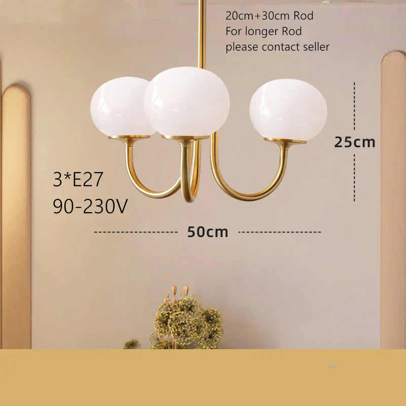 DecorBites™ Cream Pink Bedroom Pendant Light for Cozy Living Spaces
