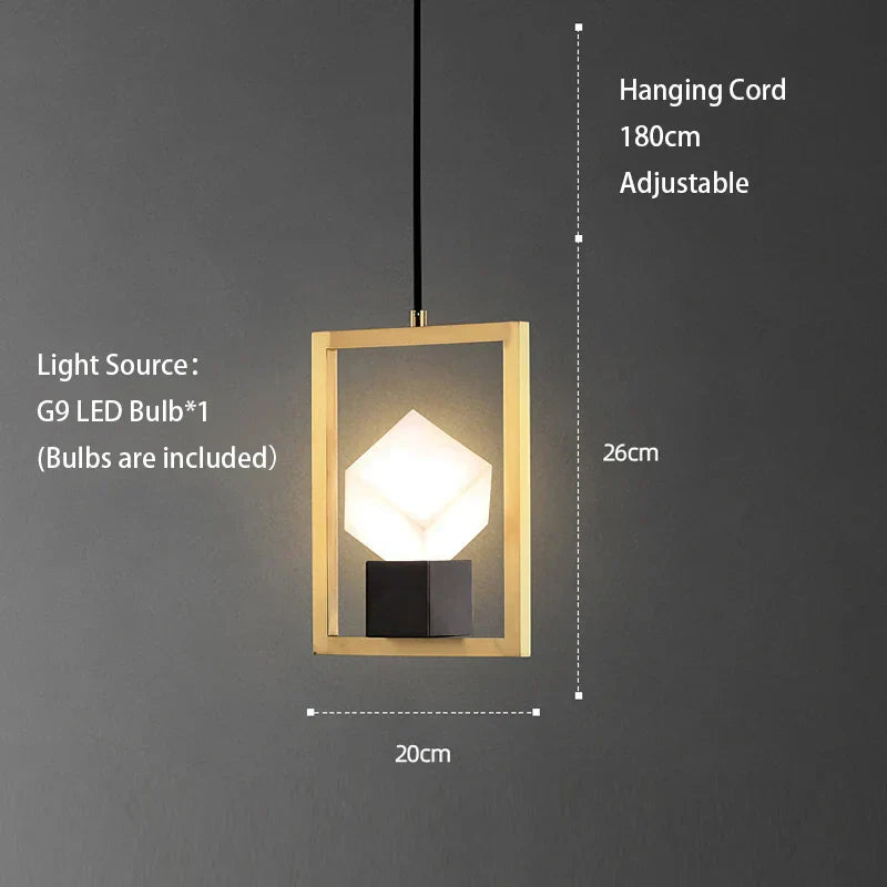 DecorBites™ Crystal LED Ceiling Chandelier | Modern Bedroom Pendant Lamp