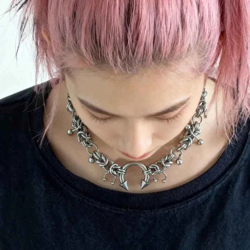 Goth Jewelry Grunge Choker Accessories