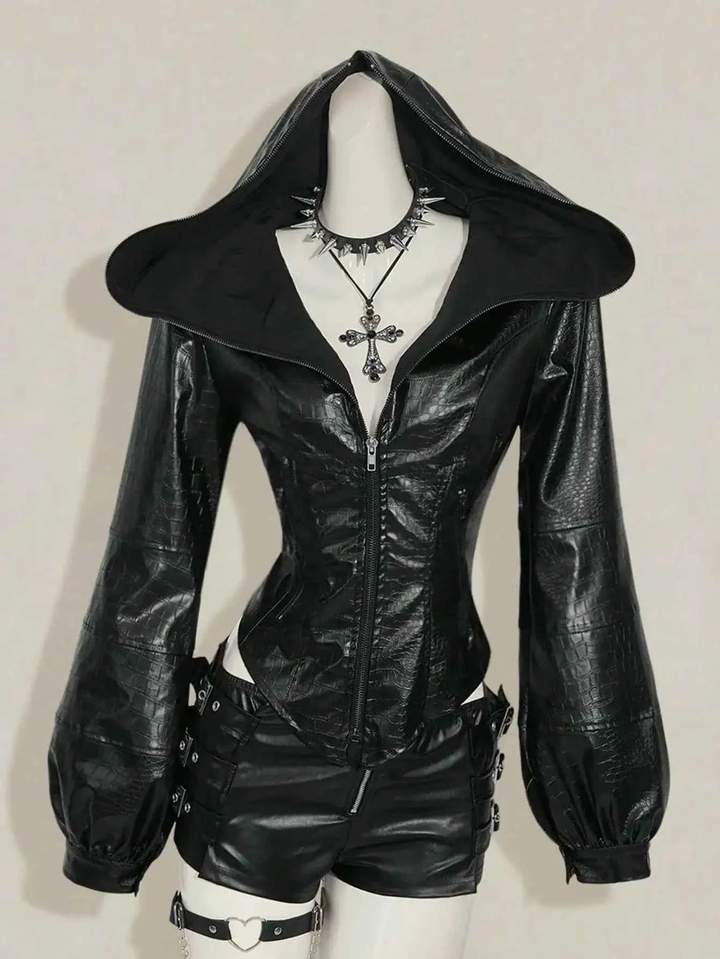 Women's Gothic PU Leather Jacket