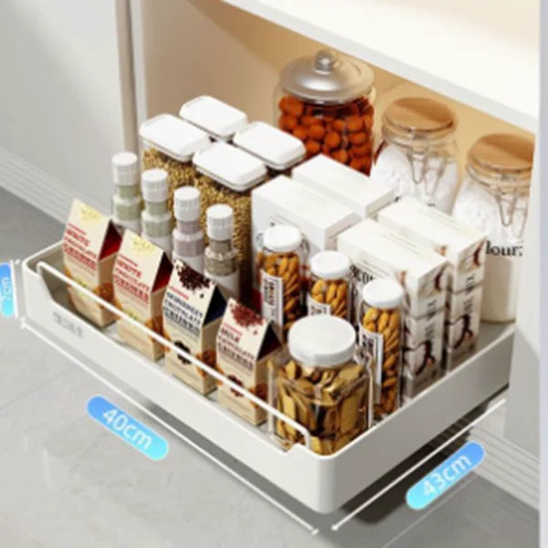 DecorBites™ Kitchen Organizer Rack for Cabinets Storage and Tableware - Slide Dish Rack