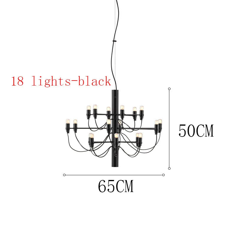 DecorBites™ LED Candle Chandelier: Elegant Italian Design Pendant Light for Home Decor