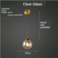 DecorBites™ Golden Glass Ball Wall Sconce Light Fixture for Modern Living Room Decor