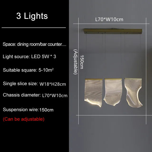 DecorBites™ LED Ceiling Chandelier Stairs Pendant Lamp Modern Novelty Lighting Living Room Dining Room