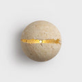 DecorBites™ Dino Egg Stone Art Wall Lamp Yellow Travertine LED Sconce Light Fixtures