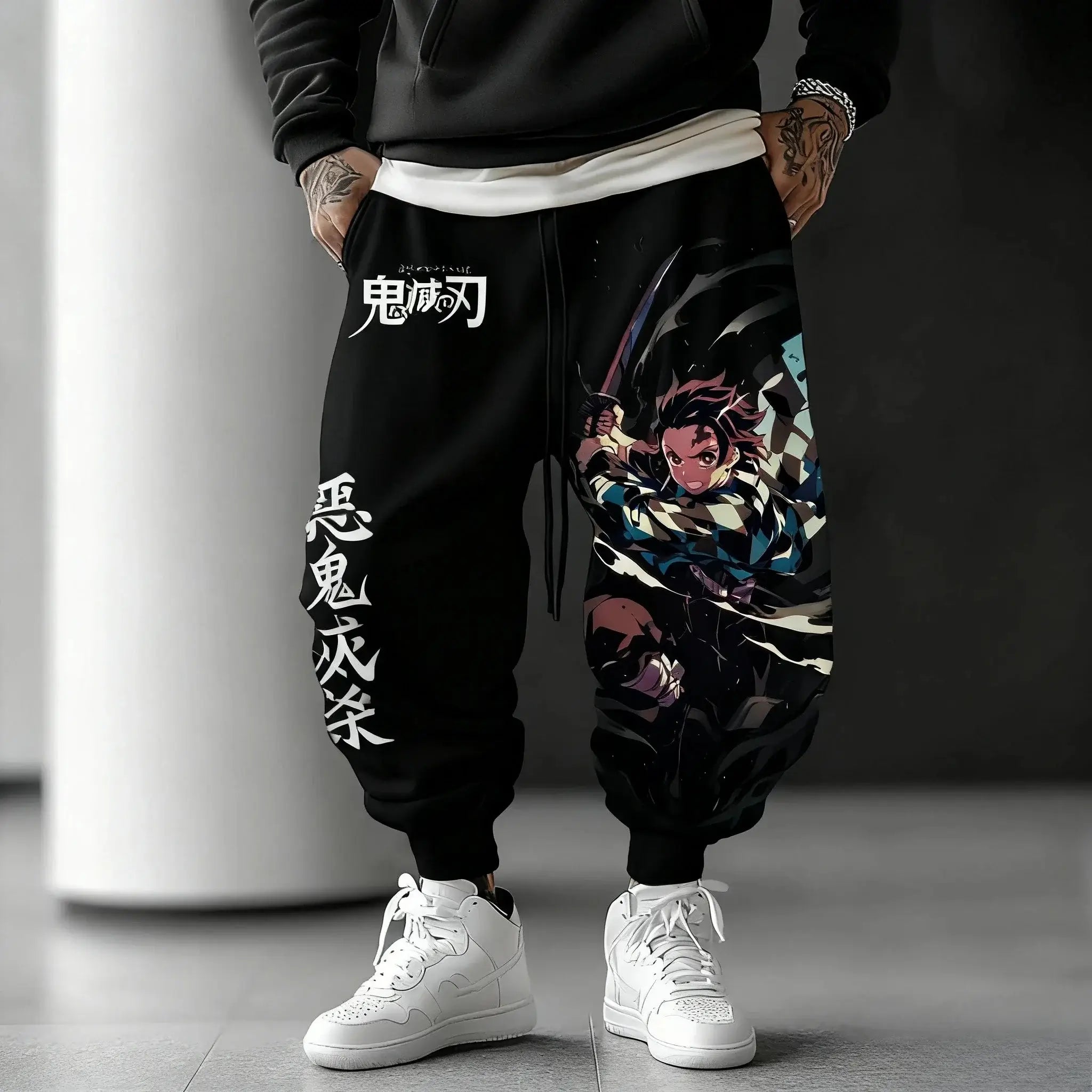 Demon Slayer Anime Men Sweatpants Y2K Streetwear
