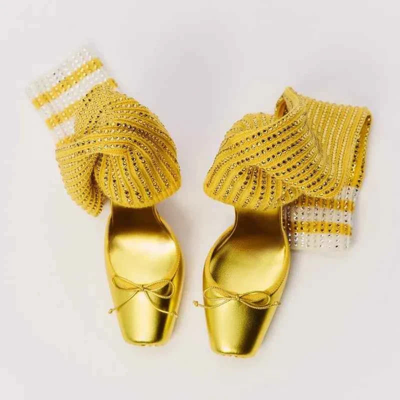 Sexy rhinestone Heels Elastic with sleeves New Arrivals