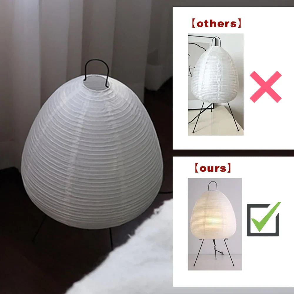 DecorBites™ Japanese Style Paper Floor Lamp for Home Décor and Lighting