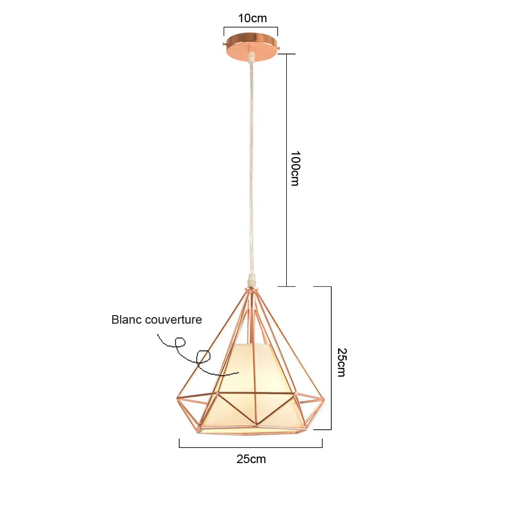 DecorBites™ Industrial Retro Loft LED Pendant Light for Home Living Room Kitchen