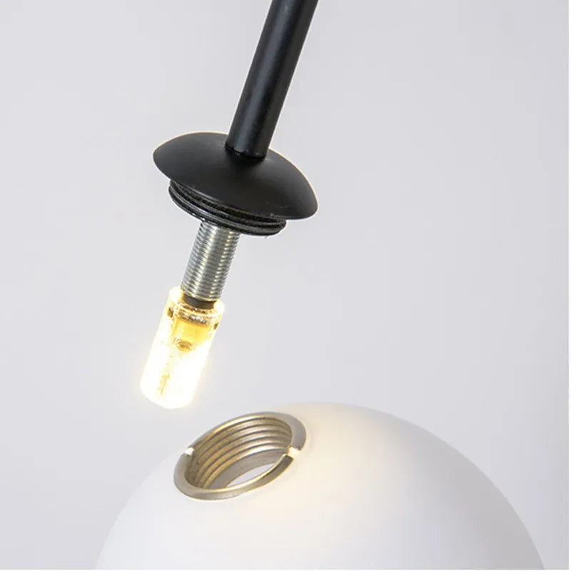 DecorBites™ Black & Gold Minimalist Iron Chandelier - Modern Nordic Design Lighting