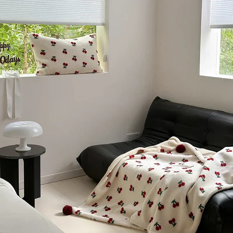 DecorBites™ Cozy Sheep Rollie Loop Fleece Blanket for Winter - Premium Warmth and Comfort
