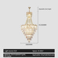 DecorBites™ Elegant Simple Staircase Chandelier LED Livingroom Villa Creative Hotel Lighting