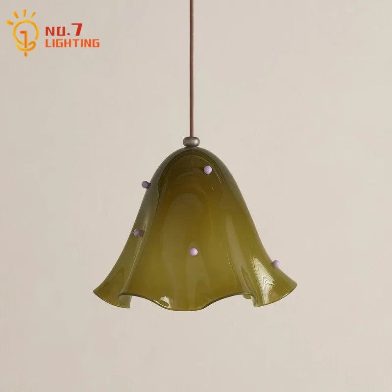 DecorBites™ Glass Pendant Lights LED E27 Warm Atmosphere Modern Colorful Hanging Lamp