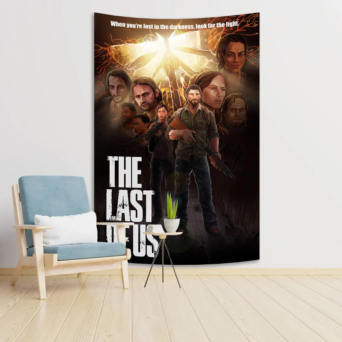 DecorBites™ Lasts of Us Tapestry: Bohemian Psychedelic Wall Cover & Home Décor Blanket