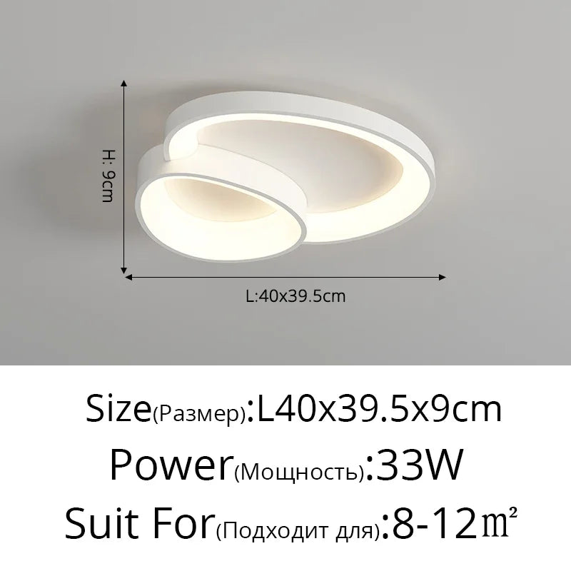 DecorBites™ LED Ceiling Chandelier Lights with Remote Control for Living Room, Bedroom, Dining Room