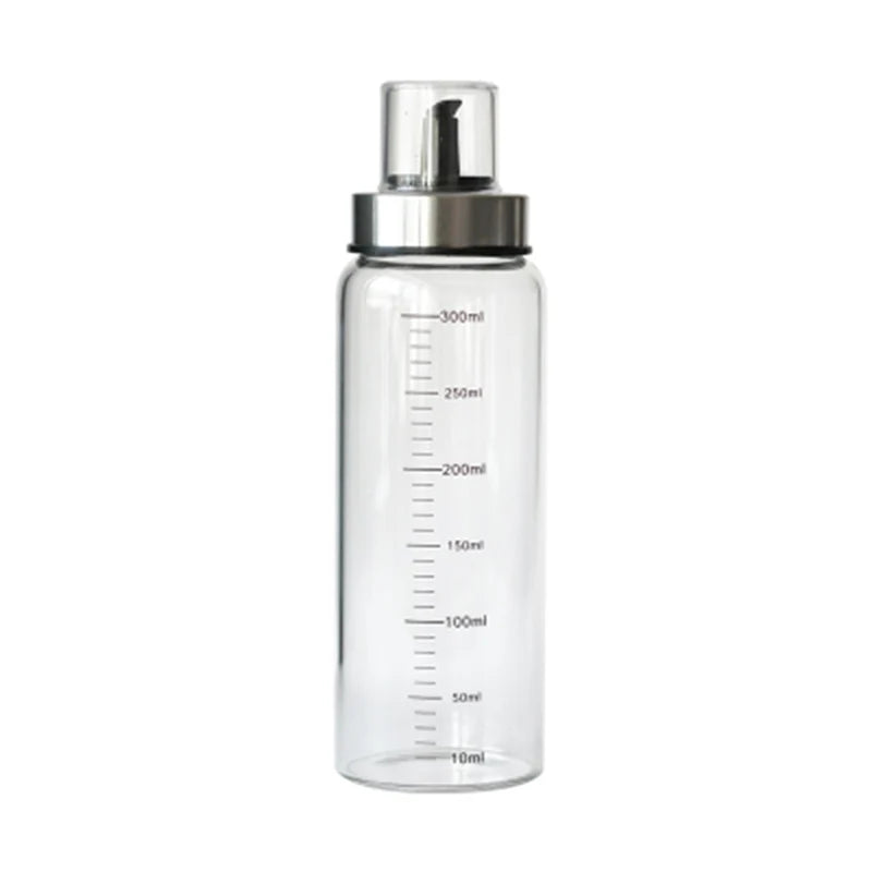 DecorBites™ Leak Proof Glass Condiment Bottle Set, 150/300/450ml