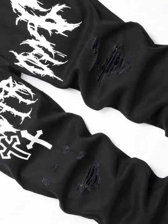 Men's Streetwear Paint Printed Pants