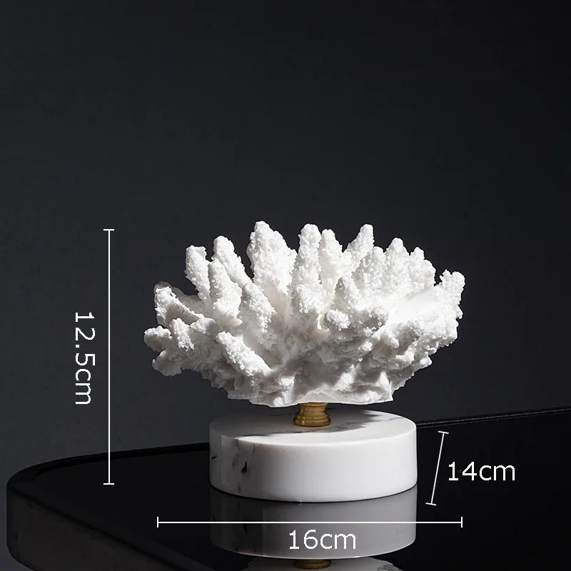 DecorBites™ Coral Resin Statue Desk Decoration Modern Home Decor Ornaments
