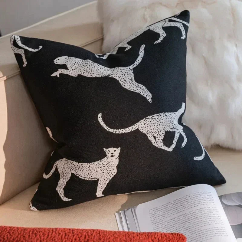 DecorBites™ Geometric Jacquard Cushion Cover | Modern Light Luxury Pillowcase | Decorative Home Accent