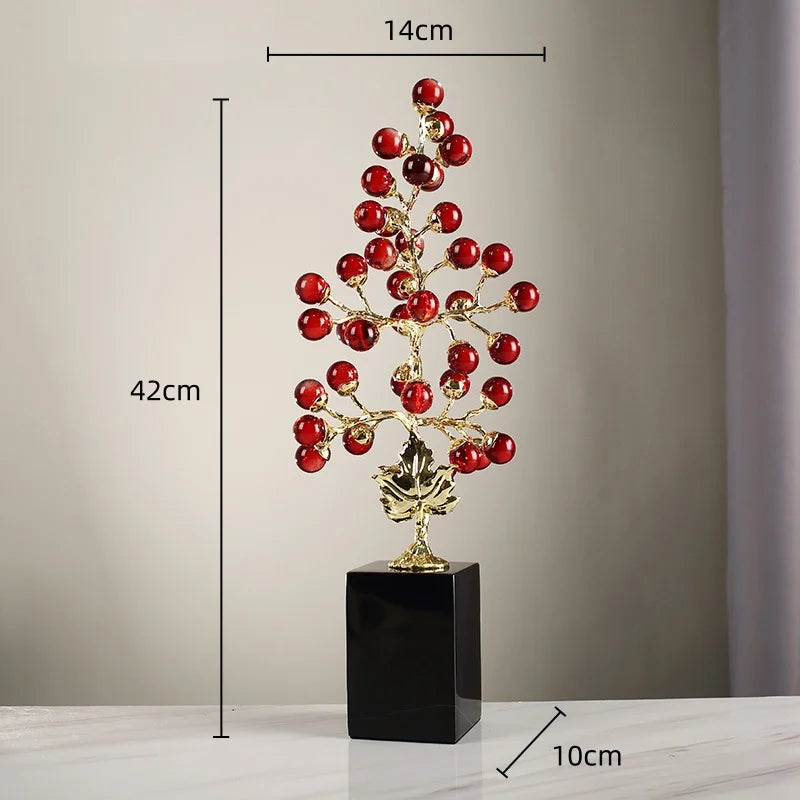 DecorBites™ Grape Vine Metal Sculpture Handicraft Home Decor Figurine