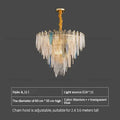 DecorBites™ Glass Chandelier Light for Living Room, Bedroom, Dining: Luxury Art Designer Lighting