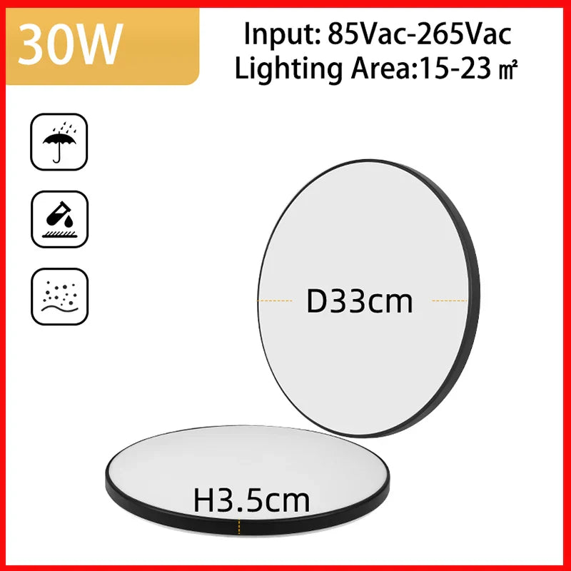 DecorBites™ LED Ceiling Light Bathroom Chandelier Panel Fixture for Home Decor Lighting