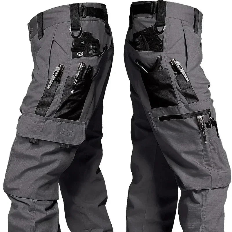 Tactical Cargo Pants for Men – Multi-Pocket Waterproof Work & Hiking Trousers
