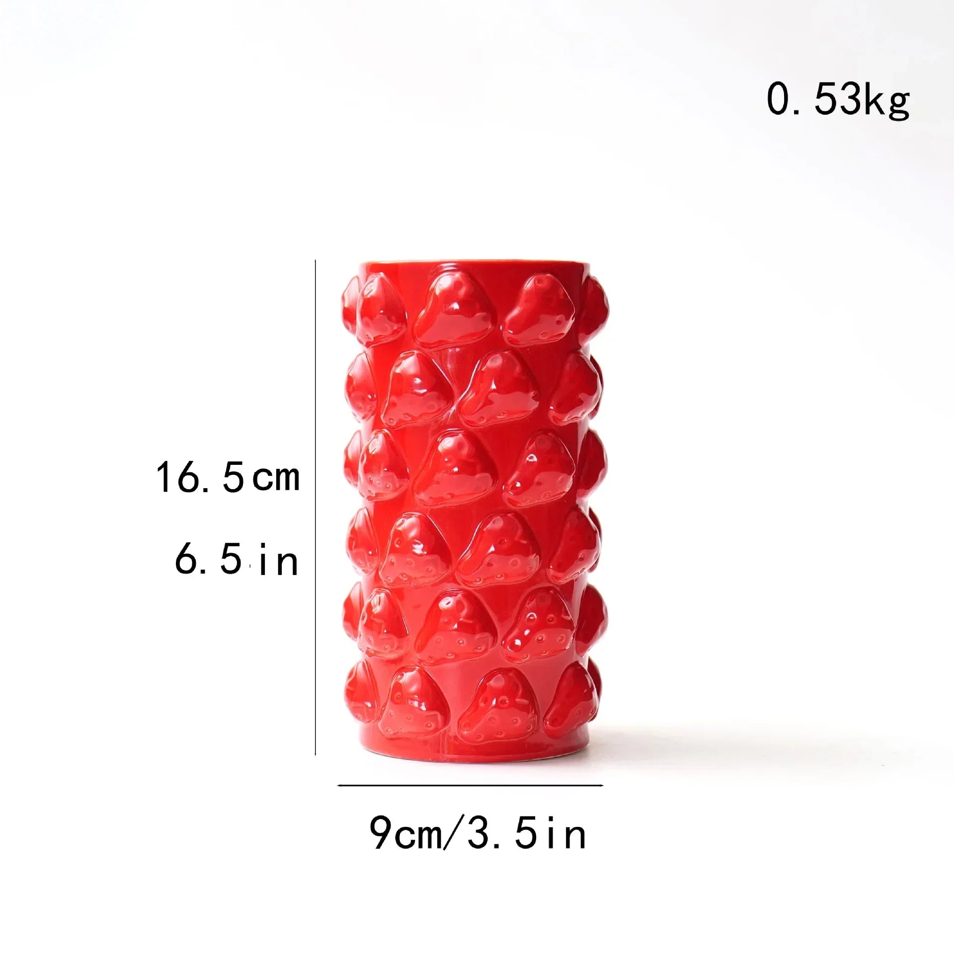 DecorBites™ Fruit Relief Vase Creative Cartoon Ceramic Ornament Floral Arrangement Accessories