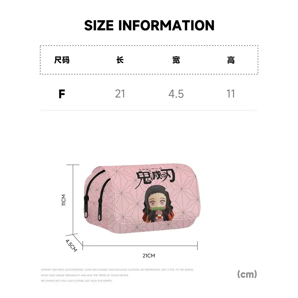 Demon Slayer Backpack Set: Tanjiro & Nezuko School Gear