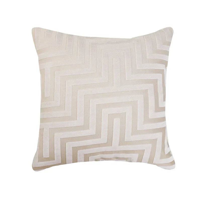 DecorBites™ Geometric Jacquard Throw Pillowcase Double Sided Luxury Cushion Cover