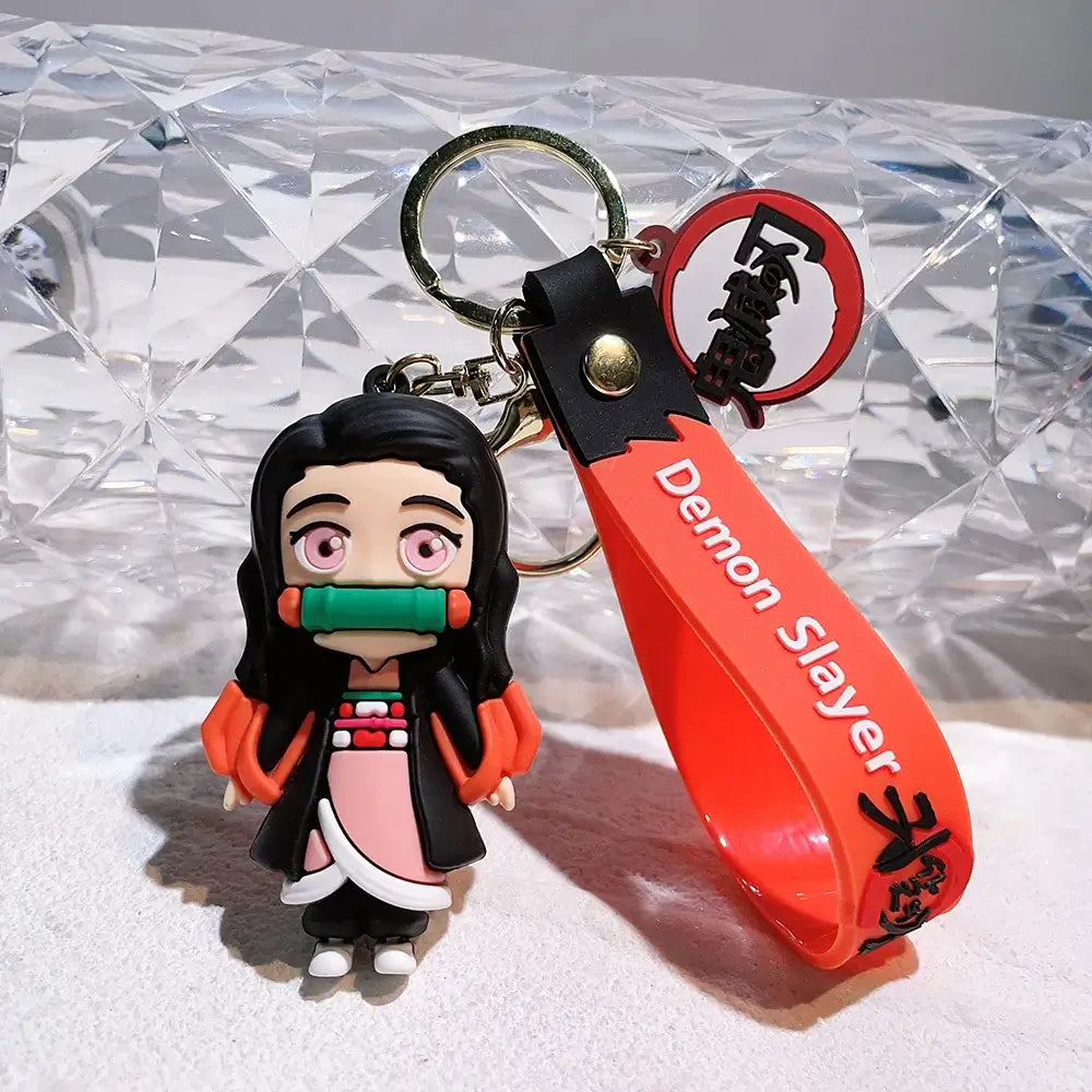 Demon Slayer Keychains: Cute Anime Car & Bag Pendant Accessories