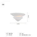 DecorBites™ Cream Wind LED Gypsum Wall Lamp - Semi-round Umbrella Design
