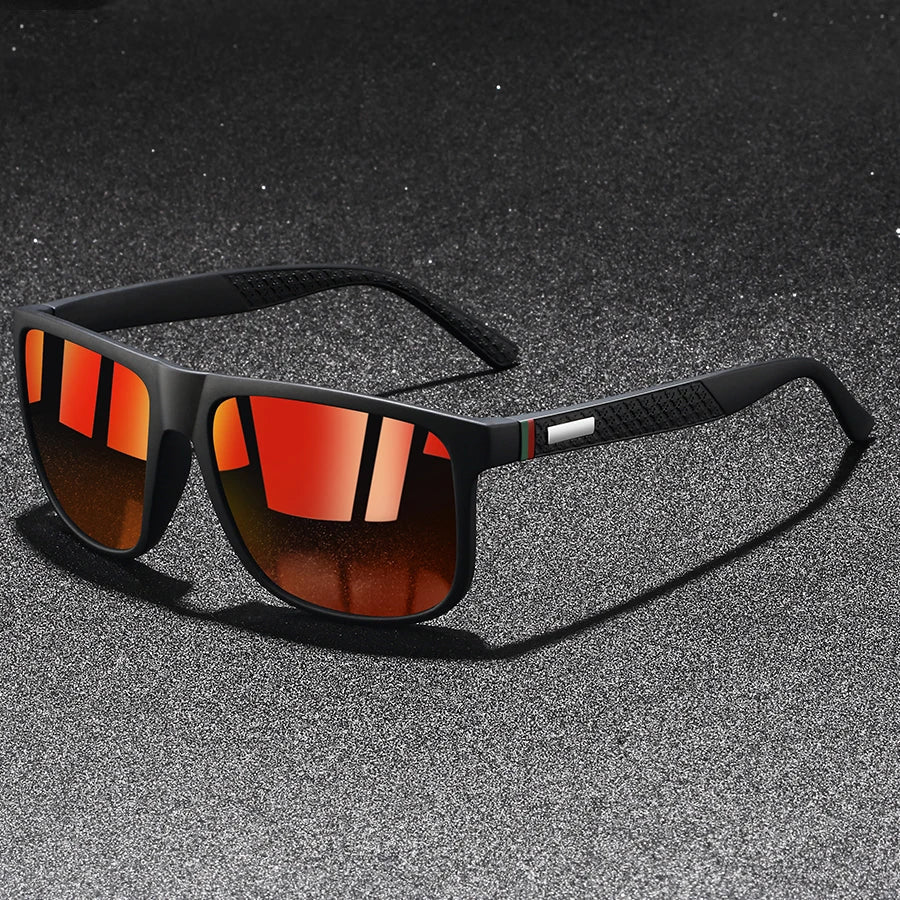 Colorful Striped Classic Sunglasses for Men & Women – UV400 Mirror Lens Driving & Travel