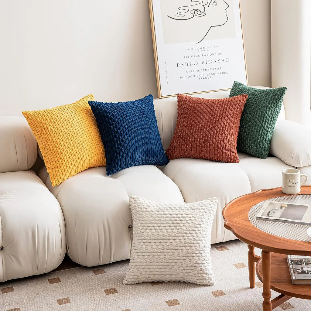 DecorBites™ Decorative Pillow Cover 45x45cm for Living Room Sofa Home Decor