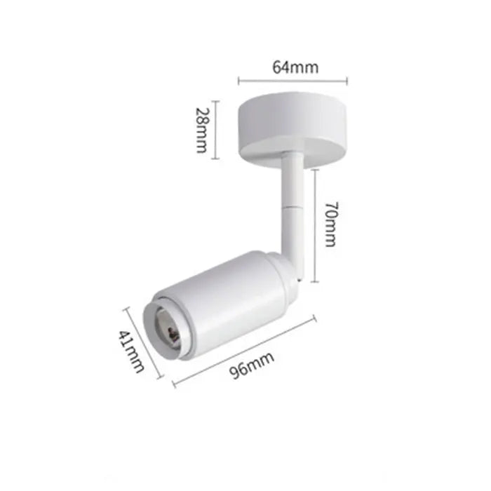 DecorBites™ Adjustable Beam LED Ceiling Lamp with Multi-Angle Track Lighting