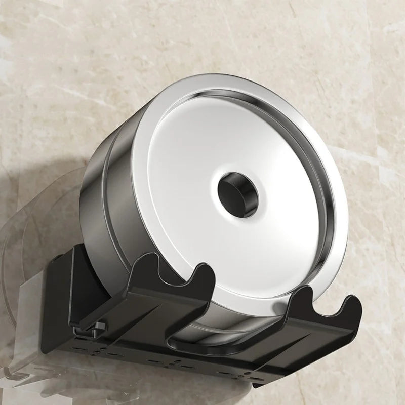 DecorBites™ Haircare Holder: Wall Mount Hairdryer Organizer & Straightener Stand