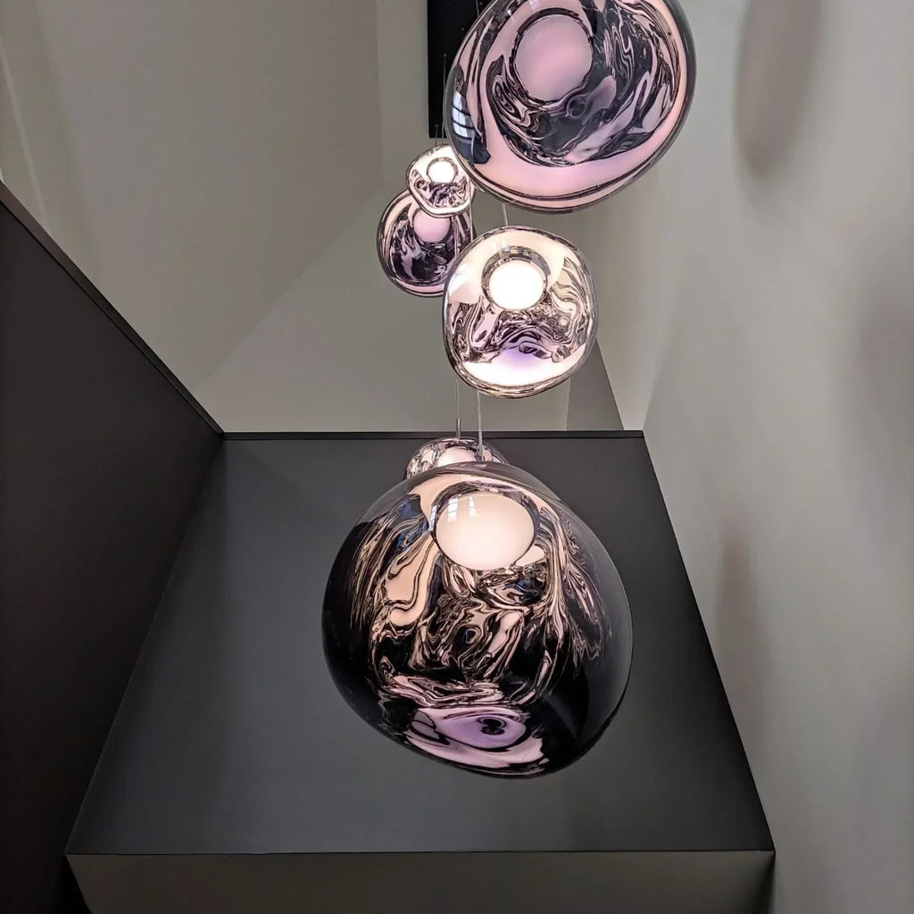 DecorBites™ Glass Pendant Lights: Nordic Kitchen Bedroom Living Room Dining Chandeliers Fixture